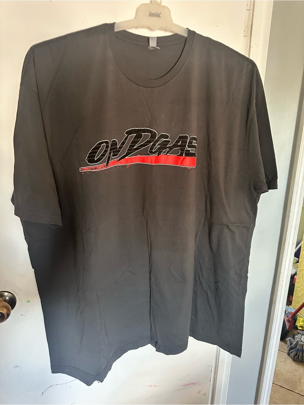 Next Level Apparel Black T-Shirt with Red Graphic